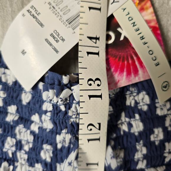Roxy - Tropical Rhythm Beach Pants - Bijou Blue Floral Delight - MD - NWT - Picture 7 of 11